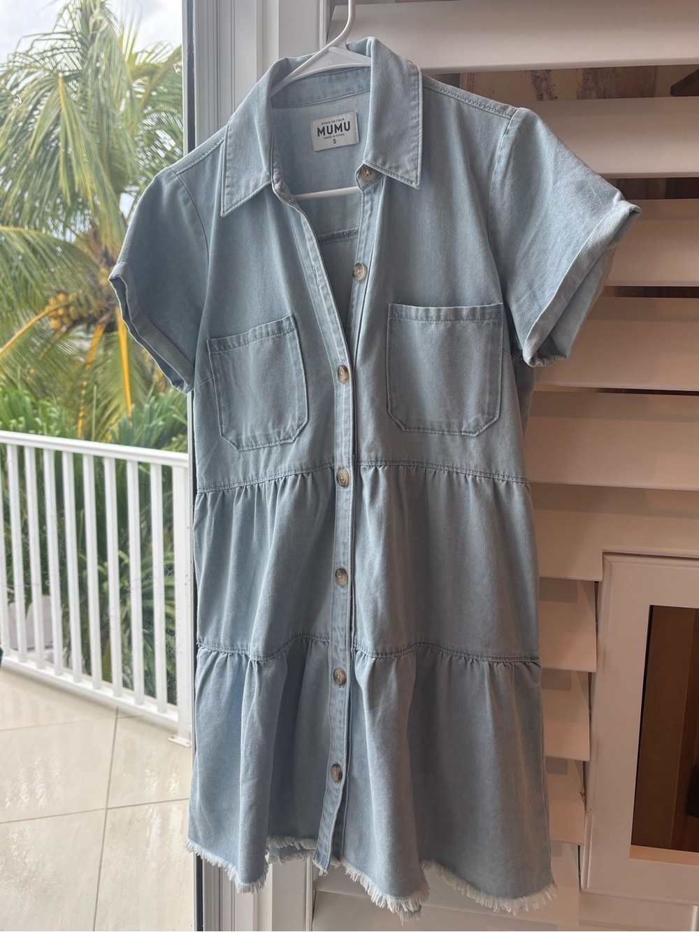 Show Me Your Mumu Denim Shirt Dress